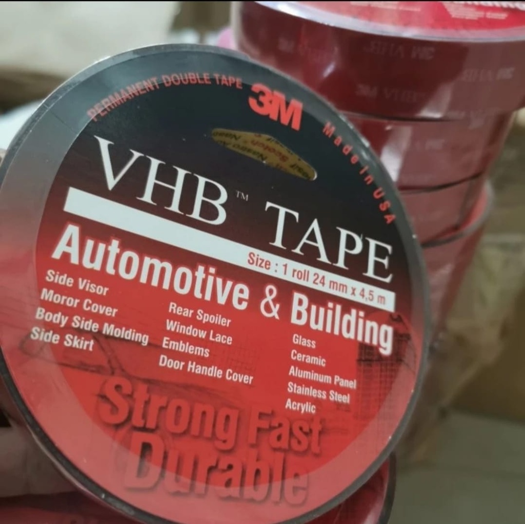 ISOLASI BOLAK BALIK 3M VHB 24MMX4.5M - DOUBLE TAPE