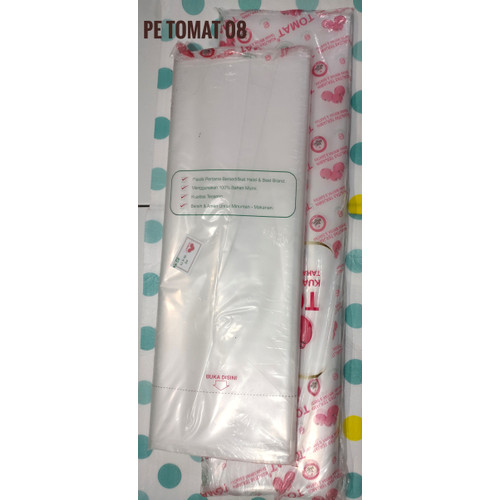PLASTIK SHEET PE 100 X0.08 TOMAT (1ROLL=24M)
