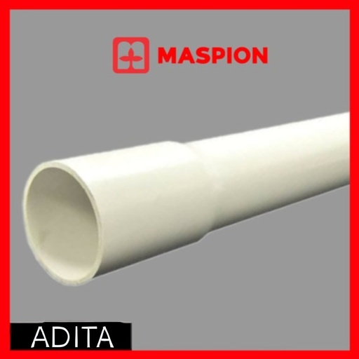 [806061861 (AA)] PIPA PVC AW 1/2 DIM MASPION PUTIH (AA)