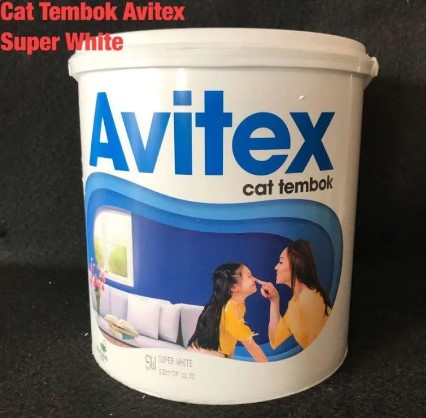 [2310028] AVITEX EMULSION EXTERIOR SUPER WHITE A009SW - PAIL CAT PUTIH