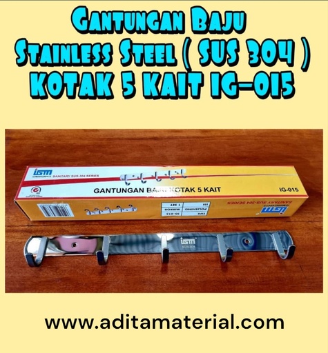 [1701052] CAPSTOK BAJU 5 KAIT STAINLESS IGM